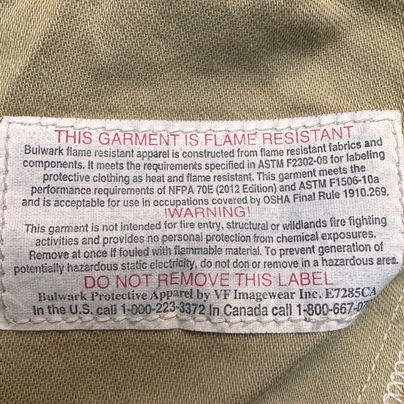 Men’s Bulwark Protection flame resistant straight leg jeans size 48 x 32 - Picture 6 of 6